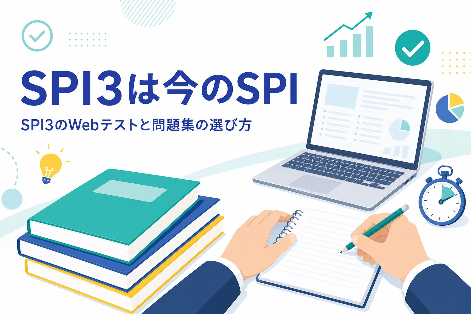 SPI3のWebテストと今のSPIの関係、古い問題集を使う時の注意を紹介する記事のアイキャッチ