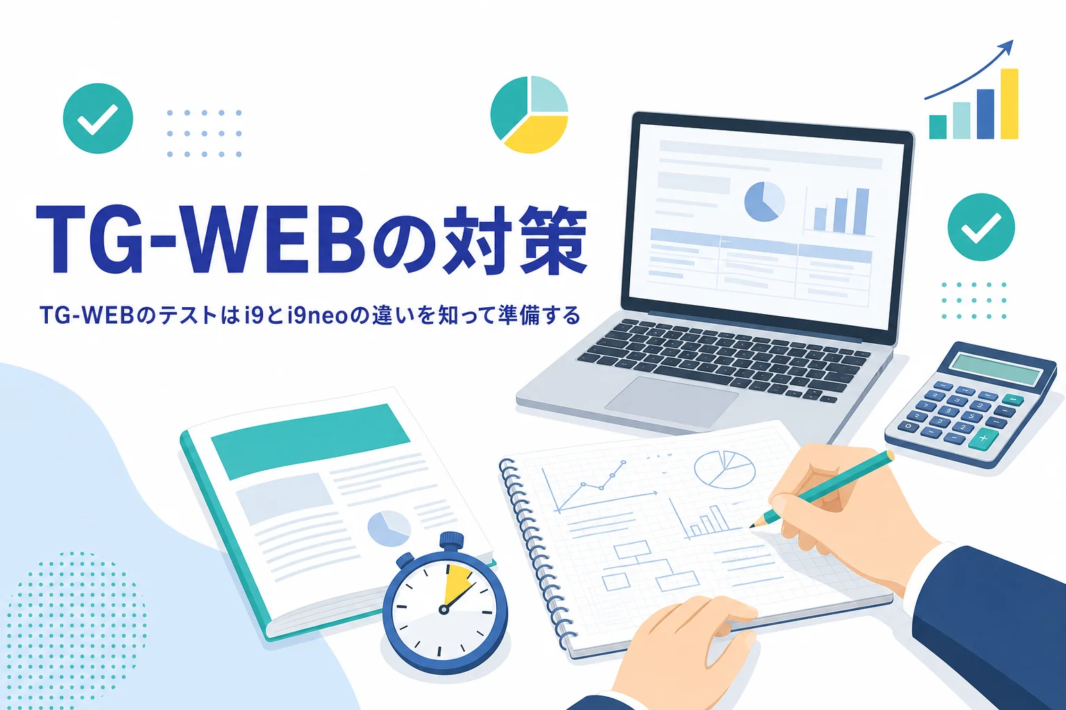 TG-WEBのテストの中身と、i9とi9neoの違い、対策の進め方を紹介する記事のアイキャッチ