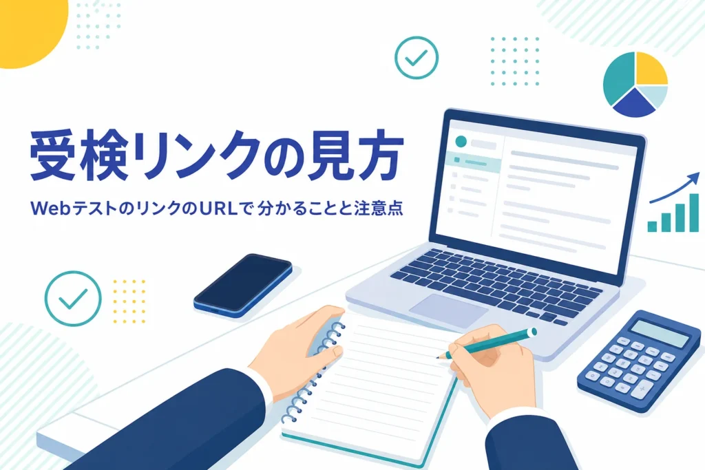 Webテストの受検リンクのURLの見方と、扱う時の注意点を紹介する記事のアイキャッチ